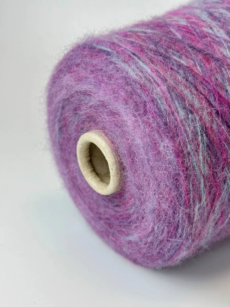 Alpaca 70 print — 2074 малиновый/фиолетовый/голубой